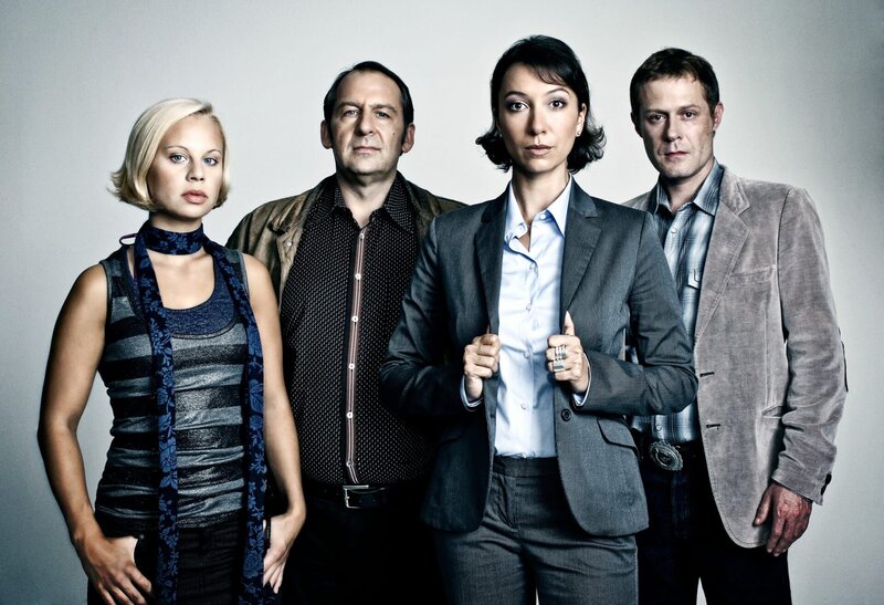 v.li.: Maja Landauer (Katharina Straßer), Harald Franitschek (Wolf Bachofner), Angelika Schnell (Ursula Strauss), Stefan Schnell (Andreas Lust) – Bild: Petro Domenigg /​ ORF