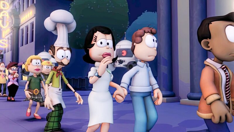 Die Roborter sind auf dem Weg zur Zentrale. – Bild: ORF/​Mediatoon/​Dargaud Media/​Paws Inc.