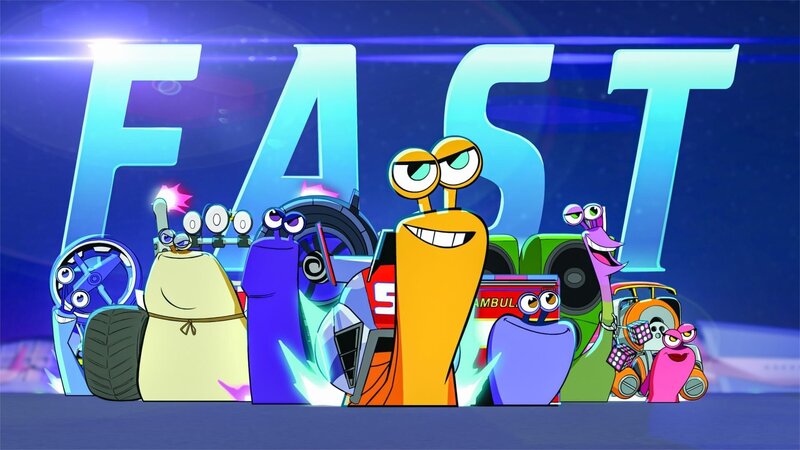 Turbo (Mi.) ist der ultimative Underdog: Mit dem Herz am richtigen Fleck und seinem Schneckenhaus im Rennmodus beweist er, dass kein Traum zu groß und kein Träumer zu klein ist. Unterstüzt wird er stets von seiner Crew aus Rennschnecken. – Bild: ORF/​Universal