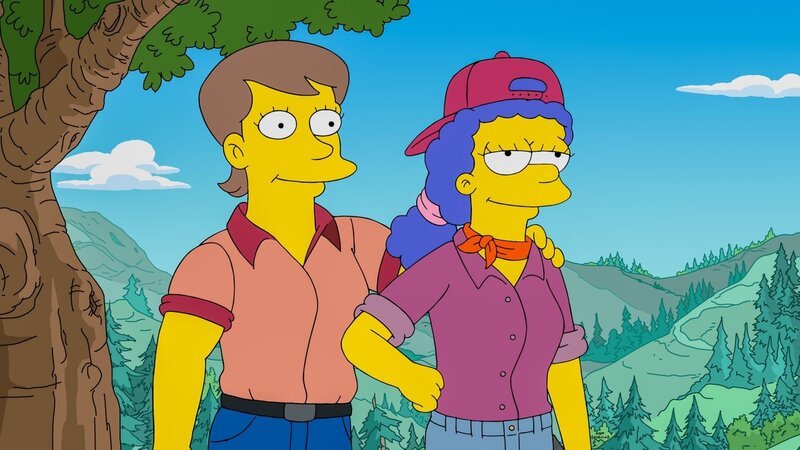 THE SIMPSONS: When Marge realizes that everyone views her as boring, she takes up competitive lumber-jacking as a hobby (and has a real gift for it). The circuit of competitive timbersports takes her on a month-long retreat to Portland with her trainer, Paula, whom Homer worries is going to steal her away forever in the ÒMarge the LumberjillÓ episode of THE SIMPSONS airing Sunday, Nov. 10 (8:00⁠–⁠8:30 PM ET/​PT) on FOX. Guest voice Asia Kate Dillon. – Bild: Fox