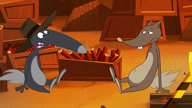 Alfred hat auch keine zündende Idee, wie sie ans Gold kommen sollen. – Bild: KiKA/​Samka Productions