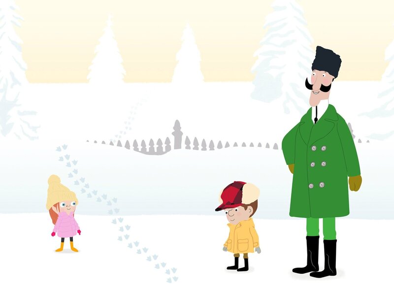 Guetnachtgschichtli Peek Zoo – Schneespure Staffel 1, Episode 10 Spuren im Schnee – Bild: SRF