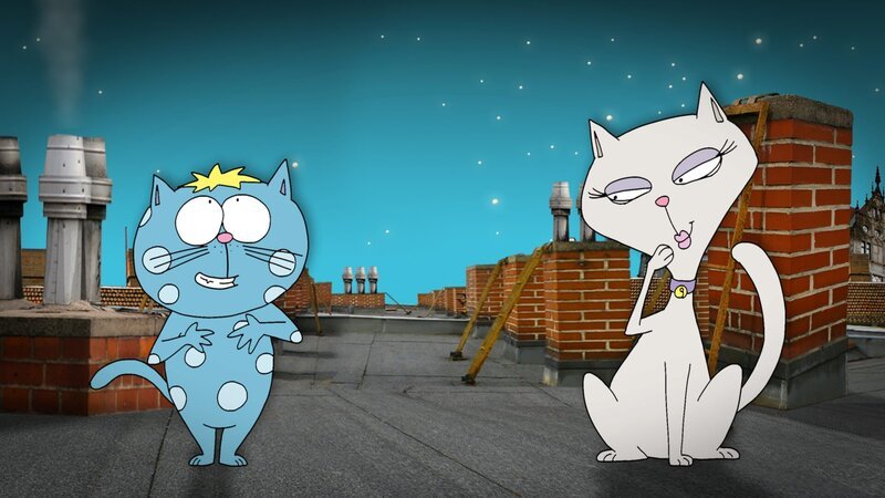 Kalli mag Katzen, aber warum fangen die Mäuse? Er möchte ein Kalli-Kater sein und, schwupps, lernt er eine nette Katzendame kennen … – Bild: RBB/​MDR/​MotionWorks
