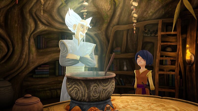 Merlin ist Morgans großer Mentor. – Bild: SWR/​Blue Spirit Productions/​Canal+ Thématiques