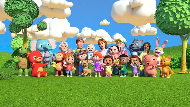 Hier spielt die Musik! Erlebt zusammen mit J.J. und seiner Familie neue Musikabenteuer und wichtige Lektionen. Bei Cocomelon lernt ihr durch tolle Kinderlieder spielerisch Buchstaben, Zahlen und auch Tiergeräusche. – Bild: Moonbug Entertainment Ltd.