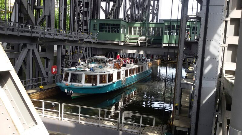 Dampfer im Schiffshebewerk Niedefinow. – Bild: NDR/Katrin Richter Dampfer im Schiffshebewerk Niedefinow. – Bild: NDR/Katrin Richter
