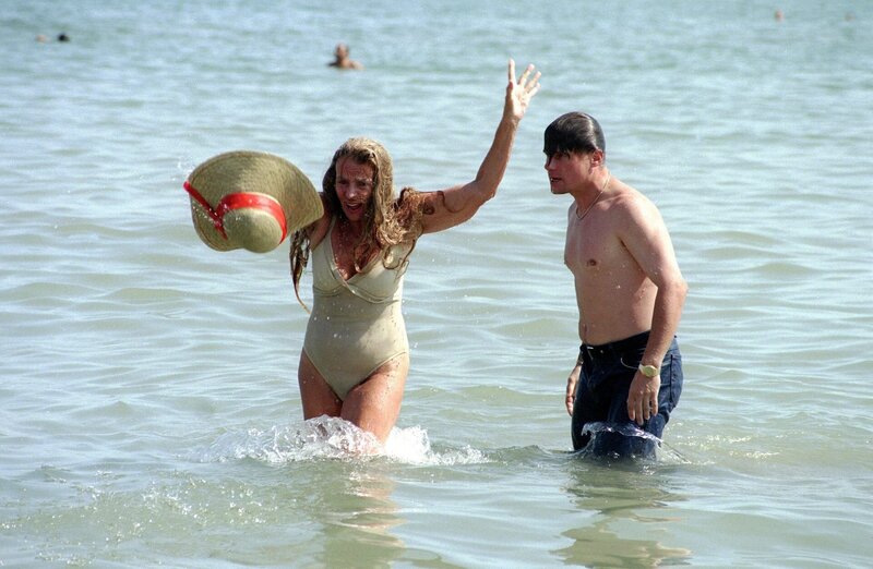 Ellen Umlauf (Frau Kaiser), Christian Spatzek (August Schimek). – Bild: ORF/​MR Film/​Contessina Bauer