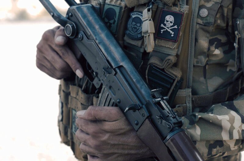 Patrouille der Badr-Brigade, einer pro-iranischen Miliz, Irak – Bild: Program33