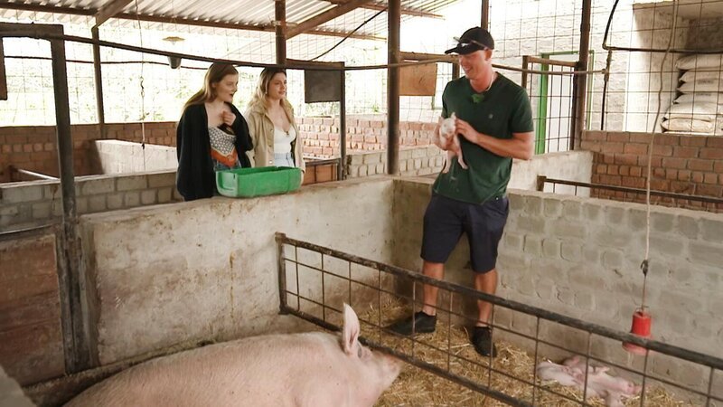 Sarah (l.), Lea und Björn – Bild: RTL /​ Folge 07_004
