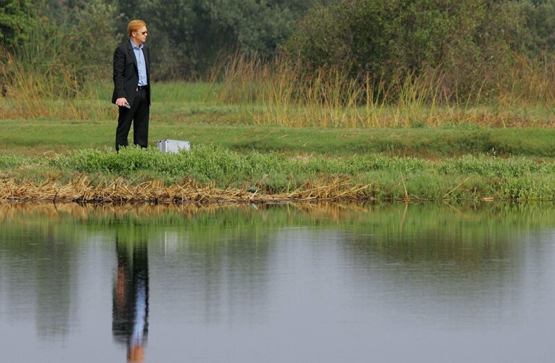 In den Everglades wurden zwei tote Männer gefunden. Horatio (David Caruso) trifft am Tatort ein und ist schockiert über die Brutalität der Morde, die die Handschrift der Russenmafia tragen. – Bild: Mediengruppe RTL