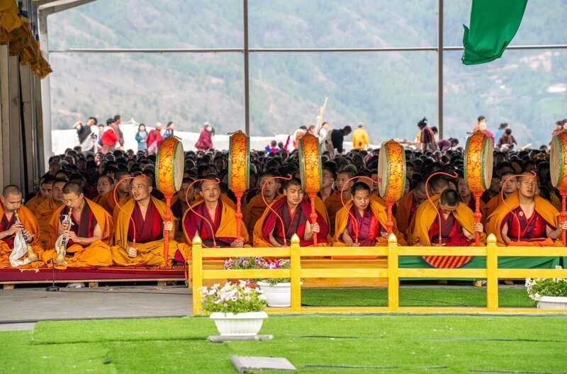 Mönche beim Vesakh-Festival /​ Thimphu (Bhutan) – Bild: MDR/​Alexandra Junker