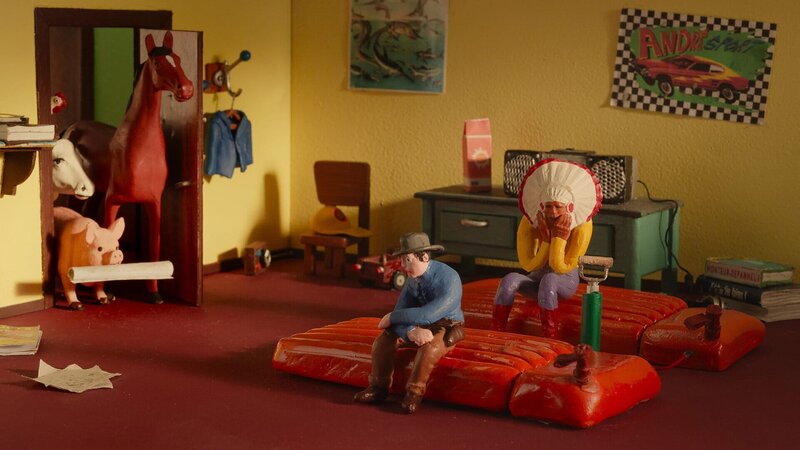 Die grossen Ferien Cowboy und Indianer langweilen sich. – Bild: SRF/​RTS/​Nadasdy Film