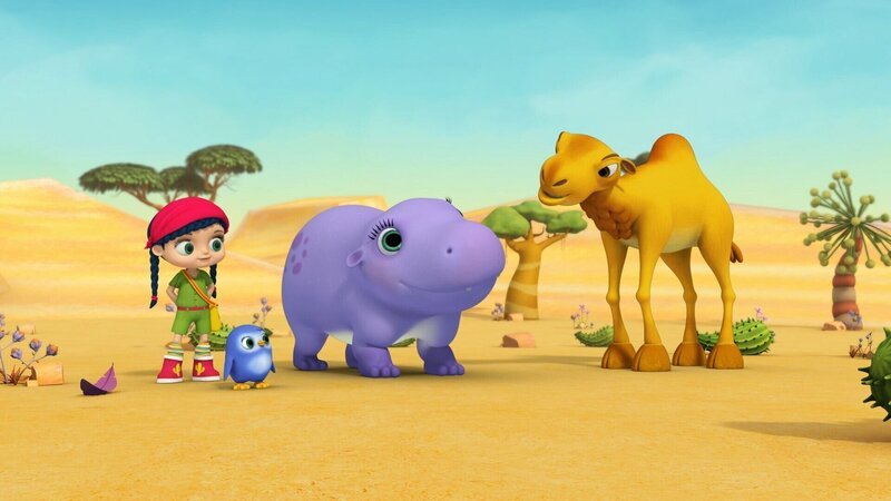 Wissper – Wer war das Trampeltier? – In Montys Erdmännchen-Bau herrscht große Aufregung, denn irgendwer hat ihren schönen Bau zertrampelt! – Bild: ORF/​STUDIO 100 MEDIA