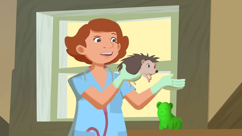 Die Tierärztin weiß, was ein Igel braucht. – Bild: ZDF/​WunderWerk