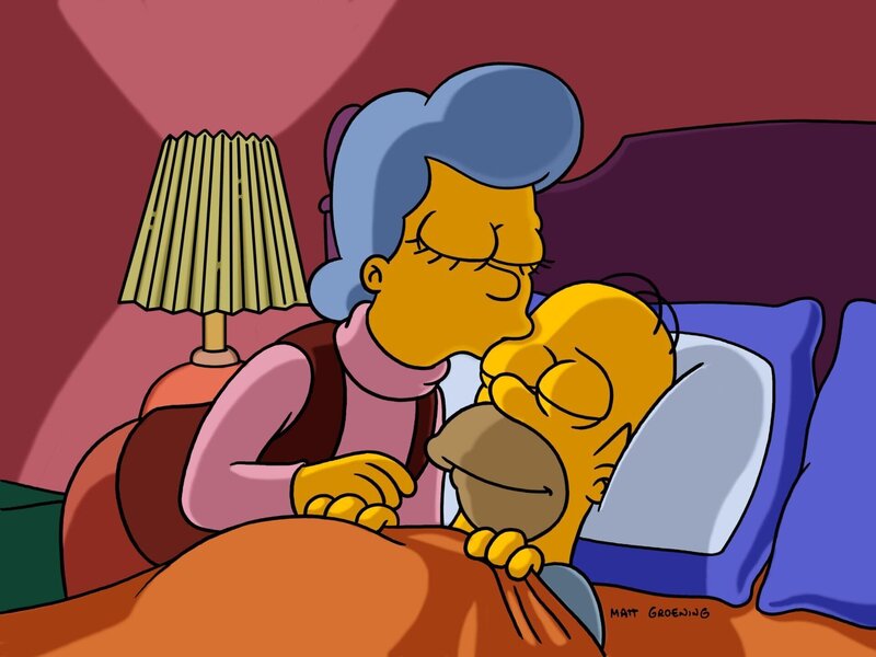Mona Simpson (l.); Homer Simpson (r.) – Bild: Fox
