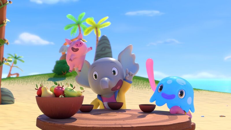 Wer will Aushilfs-Käpt’n sein? Pinkie, Takolo und Mamfie! – Bild: KiKA/​ZODIAK KIDS STUDIO FRANCE/​ANIMOKA