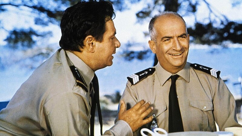 Gendarm Jérôme Gerber (Michel Galabru, l.), Gendarm Ludovic Cruchot (Louis De Funès) – Bild: TVNOW