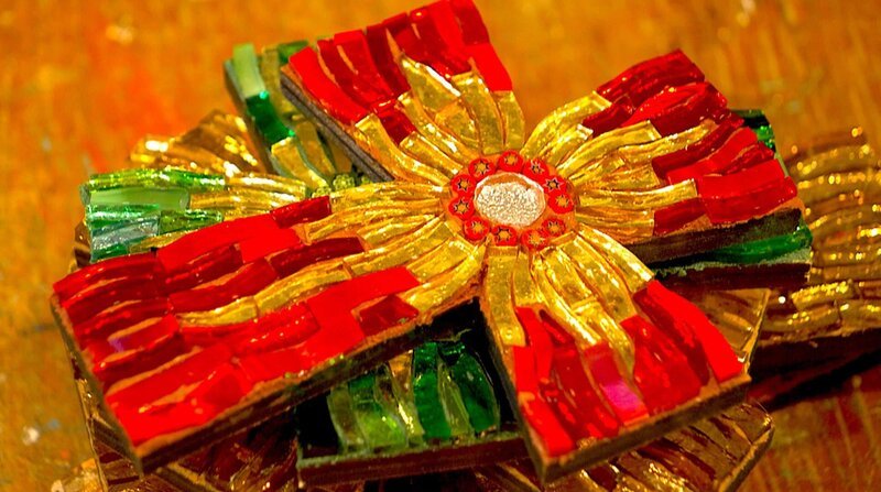 Mosaikkunst in Ravenna. – Bild: rbb/​Stephan Düfel /​ ZDF