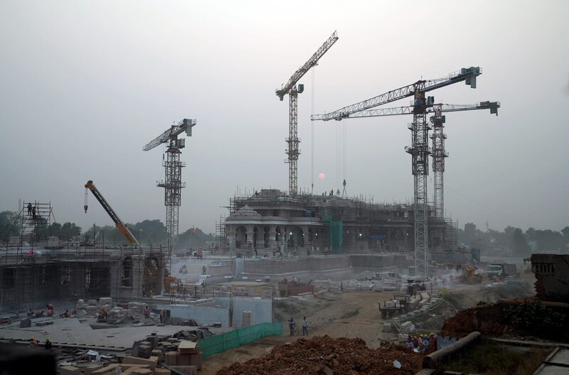 Am 22. Januar 2024, Monate vor der Wahl, hat Indiens Premierminister Narendra Modi einen neuen Tempel eingeweiht – zu Ehren von Rama, einer Gottheit des Hinduismus. – Bild: Babel/​Alban Alvarez