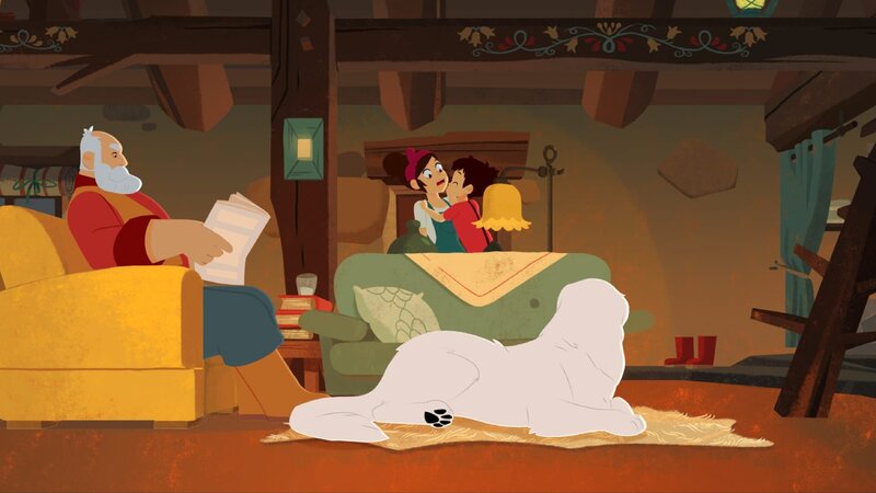 Sebastian (rechts) ist glücklich, als Amadeus wieder weg ist – Bild: ZDF/​Gaumont Animation/​PP Animation III Inc.