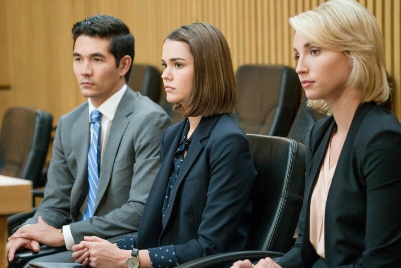 (v.li.): Ken Kirby (Benjamin), Maia Mitchell (Callie Adams Foster), Molly McCook (Rebecca). – Bild: ORF/​Disney/​Freeform/​Richard Cartwright