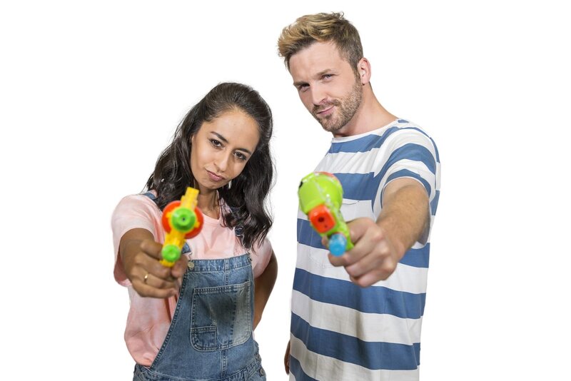 „krass nass! Die Tigerenten Club Sommerspiele 2018“ mit Muschda und Johannes – Bild: SWR/​Alexander Kluge