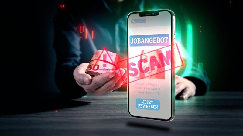 Hinter Stellenanzeigen im Netz verbergen sich immer häufiger Betrüger. Statt Geld zu verdienen, sind Betroffene plötzlich hoch verschuldet. Wie gehen die Täter beim Job-Scamming vor? – Bild: ZDF und finally