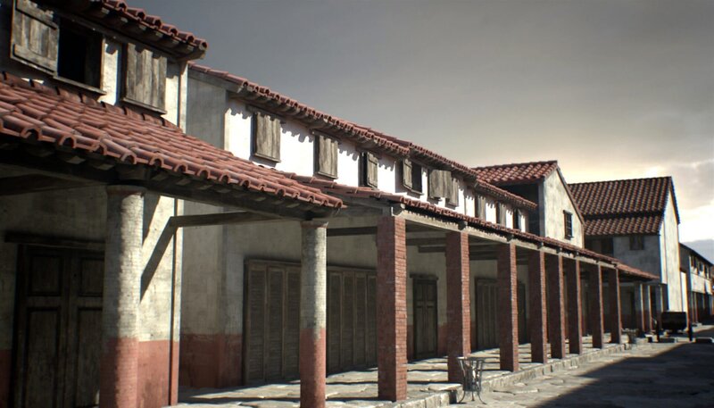 Das typische Wohnhaus der einfachen Römer, das Streifenhaus. – Bild: SWR/​SWR