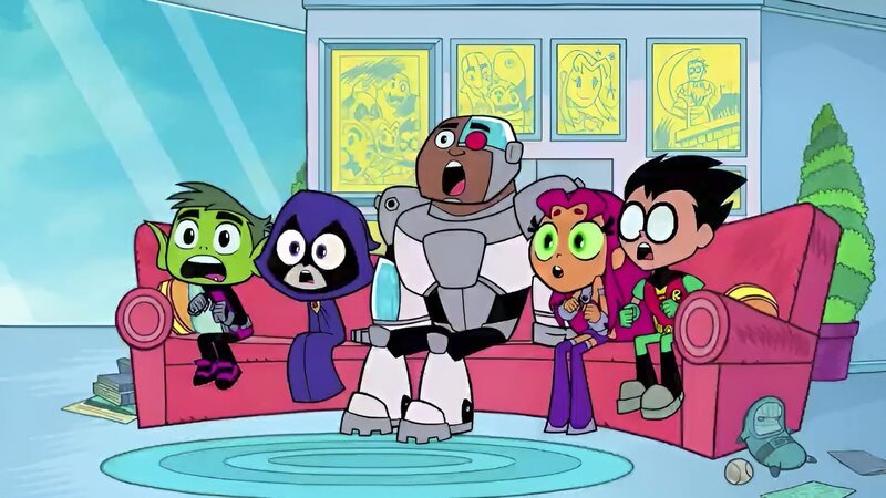 v.li.: Beast Boy, Raven, Cyborg, Starfire, Robin – Bild: TM and The Cartoon Network, Inc.