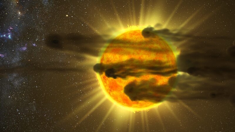 Könnte ein Kometenschwarm für die Lichtschwankungen von Tabbys Stern verantwortlich sein? – Bild: WELT