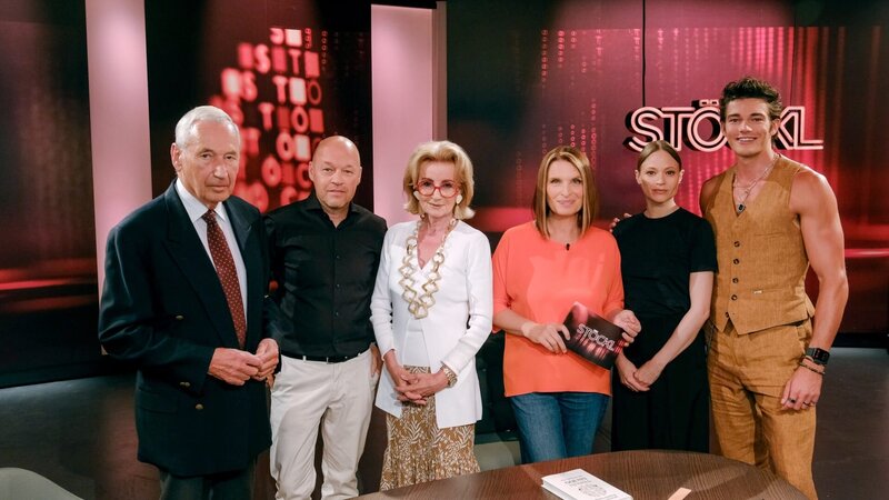 Johannes Huber, Robert Lechner, Elisabeth Gürtler, Barbara Stöckl, Mavie Hörbiger, Peter Mairhofer. – Bild: ORF/​Günther Pichlkostner