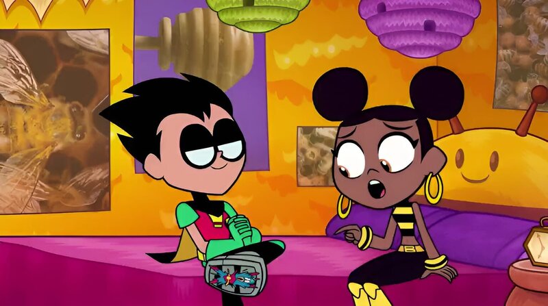 v.li.: Robin, Bumblebee – Bild: TM and The Cartoon Network, Inc. A Time Warner Company.