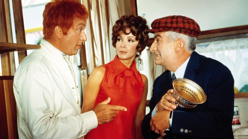 Louis de Funès (re.), Andréa Parisy und Robert Dhéry – Bild: STUDIOCANAL – Fono Roma