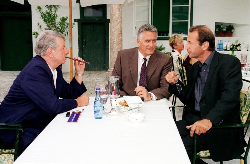 Heinz Petters (Franz Navratil), Klaus Wildbolz (Wenzel Hofer), Dietrich Siegl (Christian Meeler). – Bild: ORF