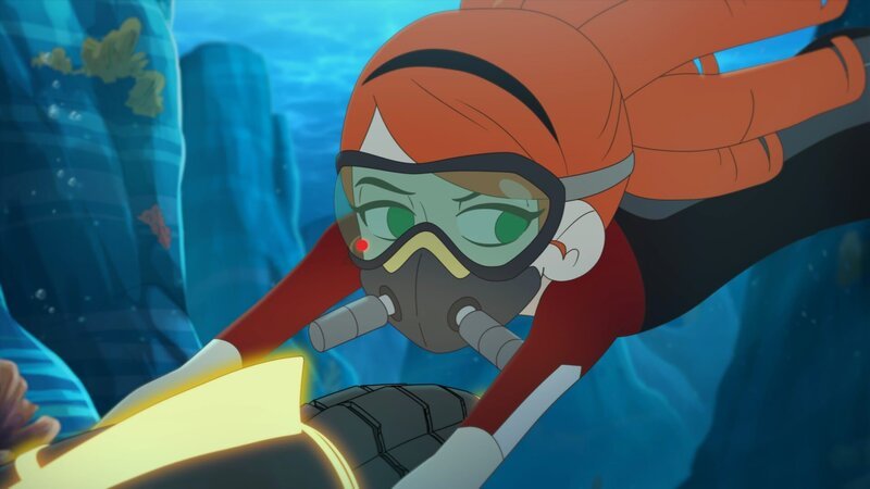 Mina ist auf die Suche nach dem U-Boot, welches eine ganz besondere Bedeutung für sie hat. – Bild: WDR/​Cyber Group Studios