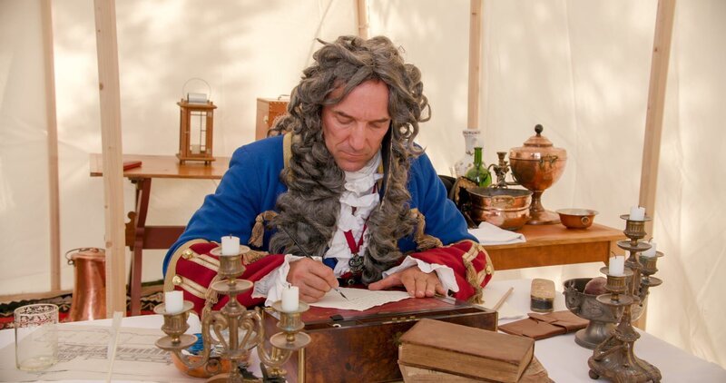 Oberbefehlshaber Prinz Eugen von Savoyen, der 1697 bei Zenta an der Theiß einen entscheidenden Sieg gegen das osmanische Heer errang. – Bild: 3sat