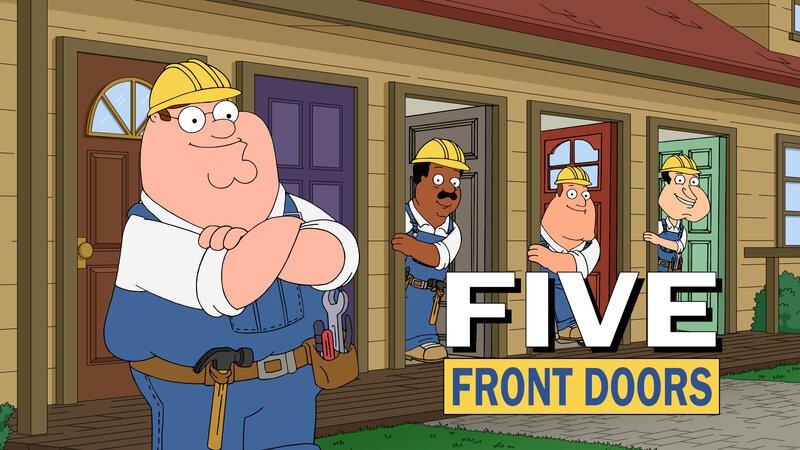 (v.l.n.r.) Peter Griffin; Cleveland Brown; Joe Swanson; Glenn Quagmire – Bild: Fox Broadcasting Company, LLC