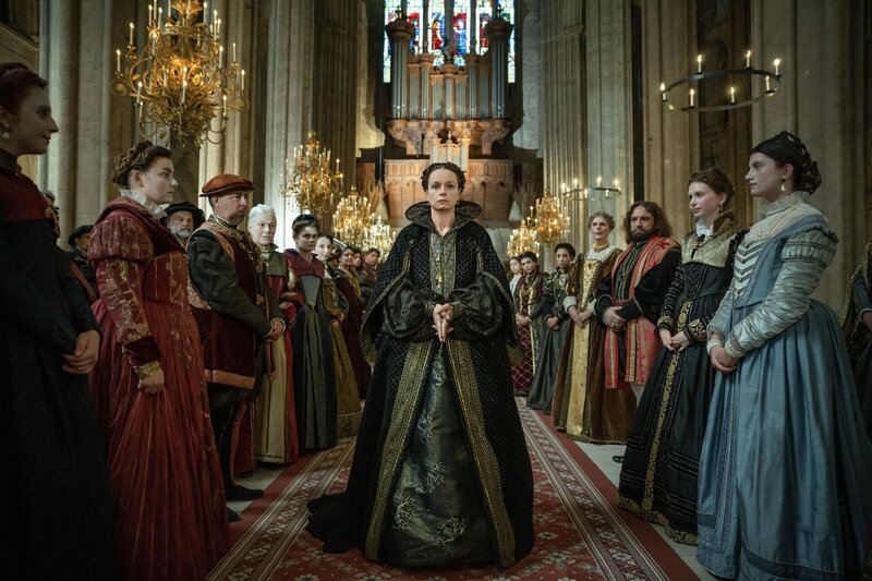 Katharina von Medici (Samantha Morton, Mitte) – Bild: Lions Gate Televison inc. /​ Starz Entertainment, LLC.
