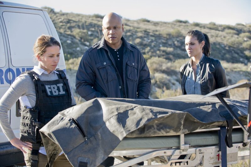 FBI Agent Allison Conway (Christina Cox), Special Agent Sam Hanna (LL COOL J), Special Agent Kensi Blye (Daniela Ruah) – Bild: CBS Studios Inc.