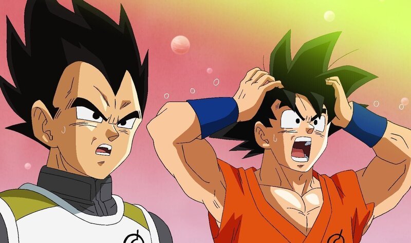 Gohan stellt sich Freezer noch einmal gegenüber und mobilisiert seine ganze Kraft. Dadurch ermöglicht er es Goku, sein Qi zu orten und sich und Vegeta zur Erde zu beamen … – Bild: Bird Studio/​Shueisha, Toei Animation