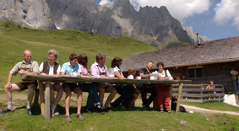 Harry Prünster bei der Brandstatthütte. – Bild: ORF