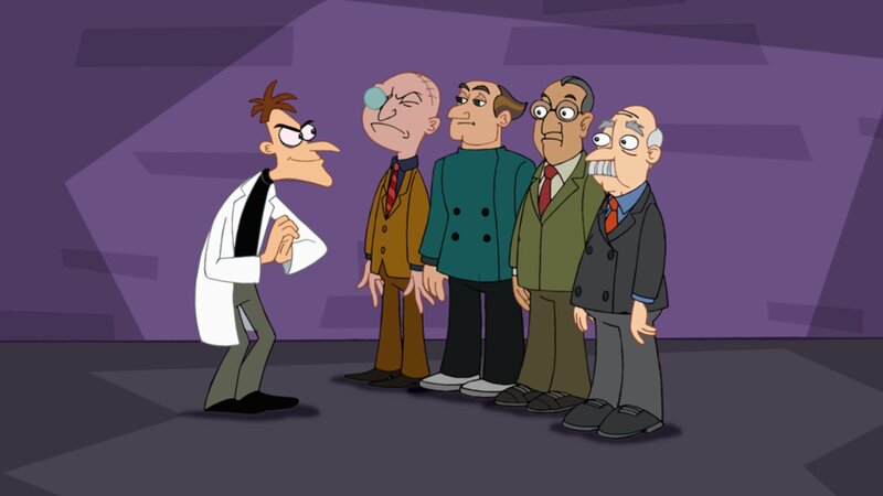 PHINEAS AND FERB – „It’s a Mud, Mud, Mud, Mud World“ ĐCandace is scared to death to learn how to drive, so Phineas and Ferb decide to help her overcome her fears by creating the safest und most Candace-proof vehicle for her to practice in Đ a monster truck. If she can drive that, she can drive anything. But suddenly CandaceŐs Ňpractice runÓ through the backyard turns into a massive monster truck rally. Meanwhile Doof is trying to find investors for his own lines of monster trucks that are actual monsters, on „Phineas and Ferb,“ airing SUNDAY, FEBRUARY 24 (8 p.m., ET) on Disney Channel. (DISNEY CHANNEL) DR. DOOFENSHMIRTZ – Bild: Disney+