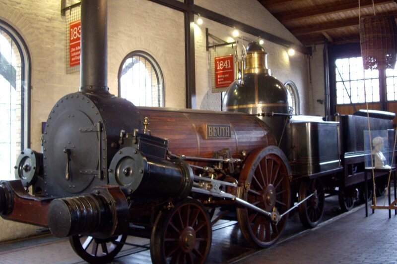 Borsig Lok „BEUTH“ Nr. 24, Baujahr 1842 – Original-Nachbau von 1912. – Bild: SWR