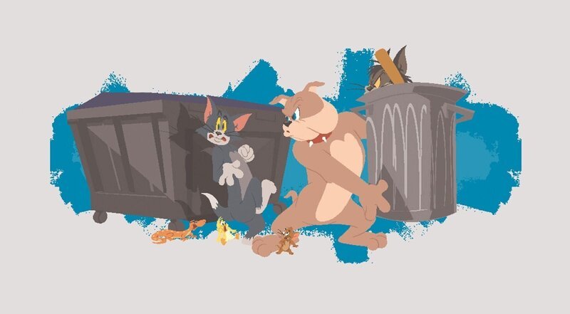 Quacker(2.v.l.) Tom(3.v.l.0 Spike(2.v.r.) Jerry(r.) – Bild: RTL
