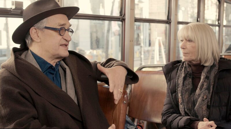 Wim Wenders und Erika Pluhar während Dreharbeiten zu Wim Wenders „Desperado“. – Bild: NDR