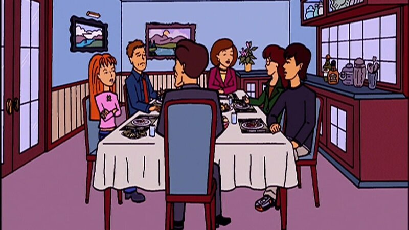 L-R: Quinn, Jeffy, Jake, Helen, Daria, Tom – Bild: Paramount