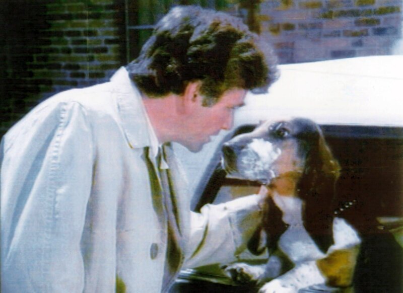 Lt. Columbo (Peter Falk) verbietet seinem Hund, das Auto zu verlassen. – Bild: SUPER RTL