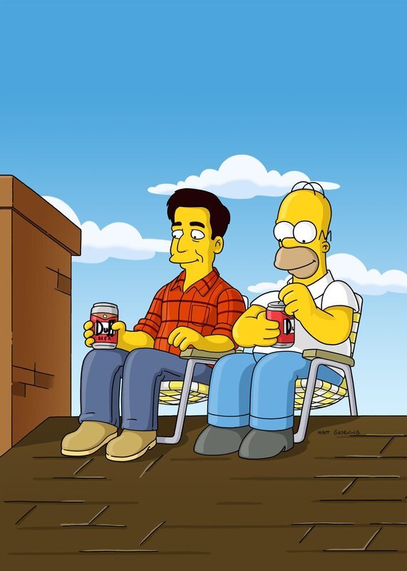 Das Dach der Simpsons hat ein Loch, und Marge verlangt, dass Homer es repariert. Zufällig lernt der in einer Kneipe den Dachdecker Ray kennen, und der verspricht ihm zu helfen … – Bild: Twentieth Century Fox Film Corporation