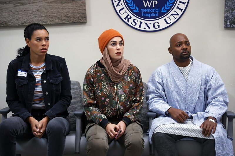 L-R: Nancy Gillian (Brianna Baker), Marjan Marwani (Natacha Karam) and Paul Strickland (Brian Michael Smith) – Bild: Fox Media LLC. /​ Jordin Althaus