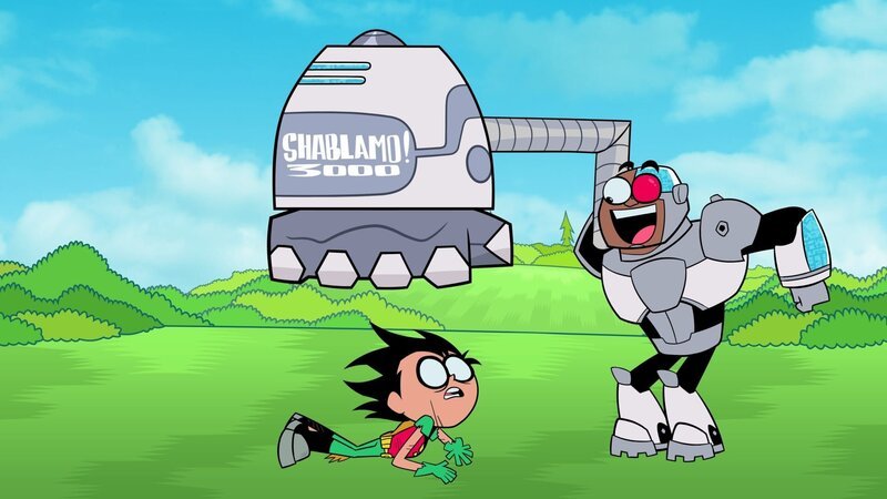 L-R: Robin, Cyborg – Bild: Cartoon Network